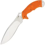 Spyderco FB20POR Rock Salt Fixed Blade with Orange FRN Handle, H-1 Pla