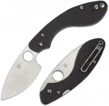 Spyderco Ouroboros Fixed Blade Knife with Black Textured G10 Handle