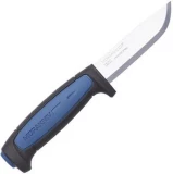 Industrial Revolution Pro S Fixed Blade Knife w/Black/Blue Rubber Handle, M-12242