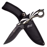 MTech USA XTREME Fixed Knife Knife w/Black & White Handle