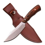 Master Cutlery Elk Ridge Fixed Blade - Dark Brown Wood Handle