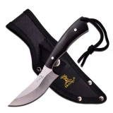 Master Cutlery Elk Ridge Fixed Knife 7.6" - Black Wood Handle With She