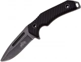 Master Cutlery Stonewash Fixed Blade - Black Handle