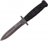 Master Cutlery Stonewash Fixed Blade - Black ABS Handle With Sheath