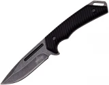 Master Cutlery Stonewash Fixed Blade - Black Hndle