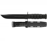 Ka-Bar Full-Size Fixed 7 in Black Combo Blade Kraton Handle