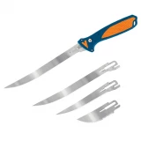 Havalon Knives Talon Fish Fixed Blade Blue-Orange Handle