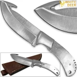 WHITE DEER Guthook Ranger Series BLANK J2 Steel Skinner Knife for Making DIY Blade