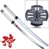 GI Joe Storm Shadow Katana Replica White Snake Eyes Sword Carbon Steel