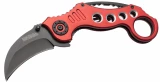 Tactical Extreme Spring Assisted Karambit Knife w/ Red Handle