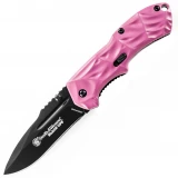 Pink Smith & Wesson Black Ops Mini M.A.G.I.C. Assisted Opening Knife - Liner Lock Folding