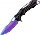 Tac-Force TF-858RB Folding Knife With Rainbow Stainless Steel Blade