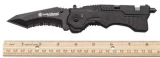 Smith & Wesson S&W 1st Response Rescue Tool, All Black Pocket Knife