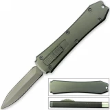 Legends Micro OTF Stiletto Blade Knife SILVER Out The Front