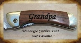 Parker River "Classic" Folding Knife, With Personalized Gray Handle