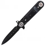 Stiletto-Style Assisted Opening Knife with Midnight Black Pearl Handle