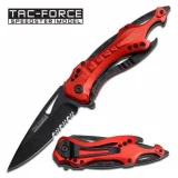 Tac-Force Assisted 3.25 in Blade Red Aluminum Hndl TF-705RD