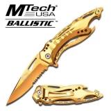 MTech Assisted 3.5 in Gold Blade Gold Aluminum Hndl MT-A705GD