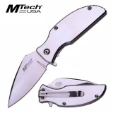 3851 USA Spydertech Assist-Co Open Mirror Polished Knife 3CR13 Steel Alloy