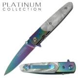 TAC-FORCE Platinum Gentlemans Pearl Grip Pocket Knife Titanium Blade T