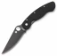 Spyderco Military Model, Black Blade, G-10 Handle, Plain