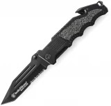 Smith & Wesson SWBG2TS Border Guard 2 Pocket Knife W/Black Coated Partially Serrated Tanto Blade