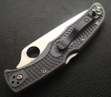 Spyderco Endura 4 Pocket Knife (Gray FRN Handle, Plain Edge)
