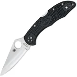 Spyderco Delica 4, 2.87" Saber Grind Blade, Black FRN Handle - C11PBK