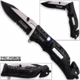 Tac-Force Assisted 3.25 in Blade Black Aluminum Hndl TF-835SH
