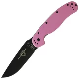 Ontario Knife Company (OKC) RAT I, Textured Pink Nylon Handle, Plain