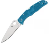 Spyderco Endura 4 Pocket Knife (Blue FRN Handle, Plain Edge)