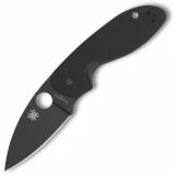 Spyderco Efficient, 2.98" Black Blade, Black G10 Handle - C216GPBBK