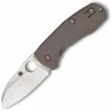 Spyderco Techno 2, 2.52" CTS XHP Blade, Titanium Handle - C158TIP2