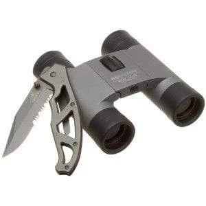 Brunton Litetech Binocular and Gerber Paraframe Knife Combo Set