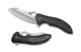 Spyderco Magnitude C212CFP Folder with Black Carbon Fiber Handle, Plain w/Clip