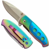 Rainbow Folding Knife