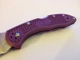 Spyderco Endura 4 Pocket Knife (Purple FRN Handle, Plain Edge)