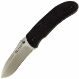 Ontario Joe Pardue Utilitac 1-A, Plain Satan Blade, Black G10 Handle - 8872