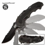 Smith & Wesson Military & Police Spring Assisted Knife, M.A.G.I.C. SWMP6S Liner Lock Folding Blade