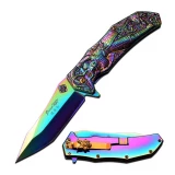 Master Collection Folder w/LaserEtch Rainbow Blade, MC-036RB