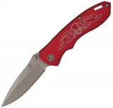 United Cutlery Red Onyx Skull Tailwind Pocket Knife