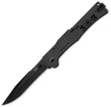 SOG Knives SlimJim XL, Black Handle & Blade, Plain