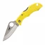 Spyderco Ladybug 3 Pocket Knife (Yellow FRN Handle, Plain Edge)