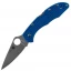 Spyderco Delica 4 Pocket Knife (Blue FRN Handle, Plain Edge)