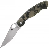 Spyderco Military, 4" Blade, Digital Camo G-10 Handle