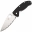 Spyderco Tenacious Pocket Knife (Serrated Silver Blade)