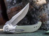 Boker Uolcos Folding Knife with Green G10 Handle