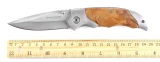 Magnum by Boker Hawk Knife with Wood Handle, Plain
