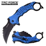 TAC FORCE Speedster Tactical Mammoth Karambit Knife Enforcer Blue LEO