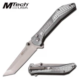 MTech USA Folder 3.25 in Blade Gray Aluminum Hndl MT-1085GY